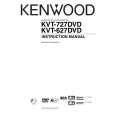 KENWOOD KVT-627DVD Owner's Manual cover photo