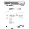 SONY VDX300 Service Manual cover photo