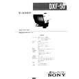 SONY DXF-50 Service Manual cover photo