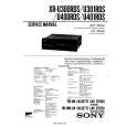 SONY XRDU301RDS Service Manual cover photo