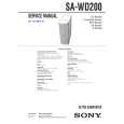 SONY SAWD200 Service Manual cover photo