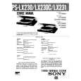 SONY PSLX230/C Service Manual cover photo