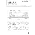 KENWOOD KDCX717 Service Manual cover photo