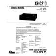 SONY XR-C210 Service Manual cover photo