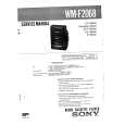 SONY WMF2068 Service Manual cover photo