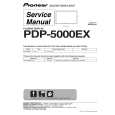 PIONEER PDP5000EX Service Manual cover photo