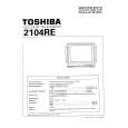 TOSHIBA 2104RE Service Manual cover photo