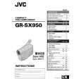 JVC GR-SX950U Owner's Manual cover photo