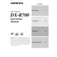 ONKYO DXR700 Owner's Manual cover photo