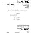 SONY D-32K Service Manual cover photo
