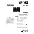 SONY WM-EX777 Service Manual cover photo