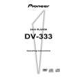PIONEER DV-333/KC Owner's Manual cover photo