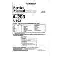 PIONEER A103 Service Manual cover photo