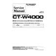 PIONEER CT-W4000 Service Manual cover photo