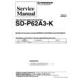 PIONEER SDP62A3K Service Manual cover photo