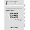 PIONEER DEH-2430R/X1P/EW Owner's Manual cover photo