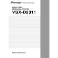 PIONEER VSX-D2011 Owner's Manual cover photo