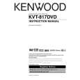 KENWOOD KVT817DVD Owner's Manual cover photo