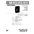 SONY WMAF29 Service Manual cover photo