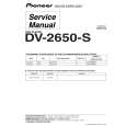 PIONEER DV-2650-S Service Manual cover photo