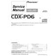 PIONEER CDX-PD6/UC Service Manual cover photo