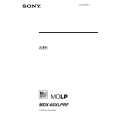 SONY MDX66XLPRF Owner's Manual cover photo