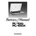 PIONEER PL-100 Service Manual cover photo