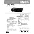 SONY TCWR8ES Service Manual cover photo