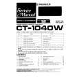 PIONEER CT-1040W Service Manual cover photo