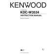 KENWOOD KDC-W3534 Owner's Manual cover photo