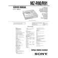 SONY MZR90 ALT Service Manual cover photo