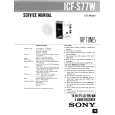 SONY ICFS77W Service Manual cover photo