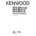 KENWOOD DPX-MP4110 Owner's Manual cover photo
