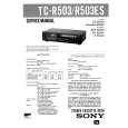 SONY TCR503/ES Service Manual cover photo