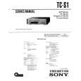 SONY TCS1 Service Manual cover photo