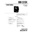 SONY WM-EX104 Service Manual cover photo