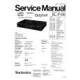 TECHNICS SLP100 Service Manual cover photo