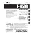 TEAC TH500 Owner's Manual cover photo