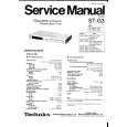 TECHNICS STG3 Service Manual cover photo