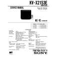 SONY KVX2153E Service Manual cover photo