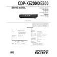 SONY CDP-XE200 Service Manual cover photo