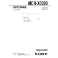 SONY MDRXD300 Service Manual cover photo