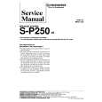 PIONEER SP250 XE Service Manual cover photo