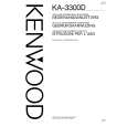 KENWOOD KA-3300D Owner's Manual cover photo