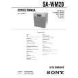 SONY SAWM20 Service Manual cover photo