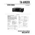 SONY TA-AV631X Service Manual cover photo