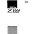 ONKYO DX-6900 Owner's Manual cover photo