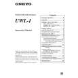 ONKYO UWL-1 Owner's Manual cover photo
