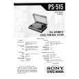 SONY PS515 Service Manual cover photo