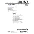 SONY CMTSV2D Service Manual cover photo